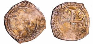 Charles VIII (1483-1498) - Liard au dauphin - 2ème émission - Poitiers