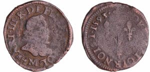 Henri III (1574-1589) - Double tournois - 1593 M (Toulouse)