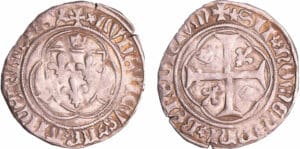 Louis XI (1461-1483) - Blanc à la couronne - La Rochelle