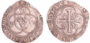 Louis XI (1461-1483) - Blanc à la couronne - Poitiers