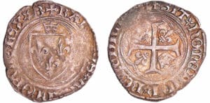 Charles VIII (1483-1498) - Blanc à la couronne - Bourges