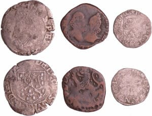 Franche-Comté - 3 monnaies Charles-Quint, Philippe II et Albert et Isabelle - Dôle