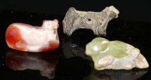 Moyen Orient - Lot de 3 petits animaux -  2000 / 1500 av. J.-C.