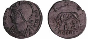Constantin 1er - Nummus (330-333, Arles) - Louve