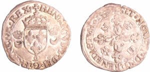 Henri II (1547-1559) - Douzain aux croissants - 1550 9 (Rennes)