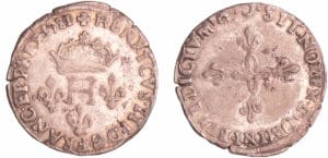 Henri III (1574-1589) - Double sol parisis - 1581 C (Saint-Lô)