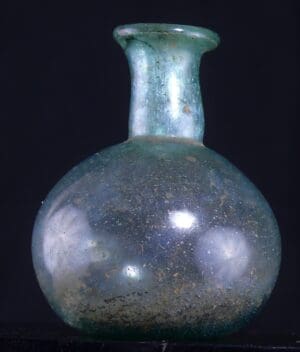Romain - Flacon romain en verre irisé - 100 / 200 ap. J.-C.