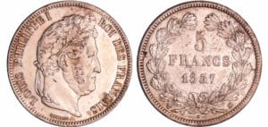 France - Louis-Philippe Ier (1830-1848) - 5 francs tête laurée 2ème type 1837 MA (Marseille)