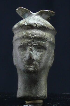 Romain - Applique en bronze (Mercure) - 100 / 300 ap. J.-C.