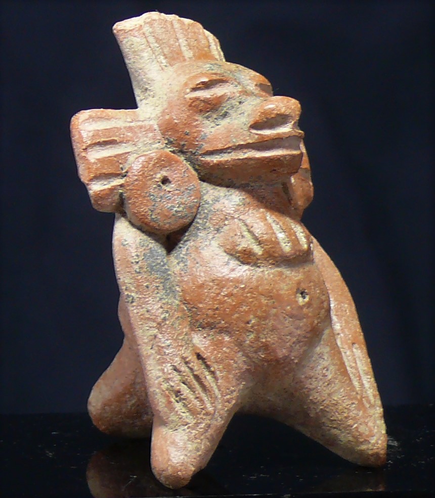 Maya - Mexique ou Guatemala - Ocarina cérémoniel en terre cuite - 600 / 900 ap. J-C. Maya - Mexique ou Guatemala - Ocarina cérémoniel en terre cuite - 600 / 900 ap. J-C.