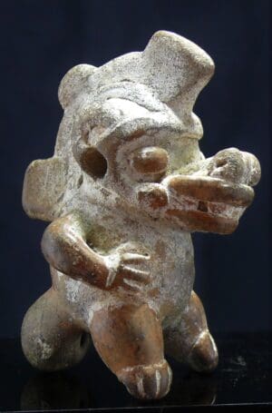 Maya - Panama - Chirigi - Ocarina en terre cuite - 800 / 1200 ap. J-C.