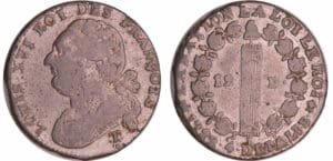 Constitution (1791-1792) - 12 deniers type FRANCOIS 1793 T. (Saumur)
