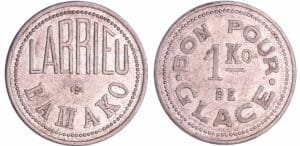 Soudan - Bamako, Larrieu - Bon pour 1 kilo de glace, s.d