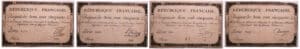 Lot de 4 Assignats de 250 Livres, création du 7 vendemiaire An II (28 septembre 1793)