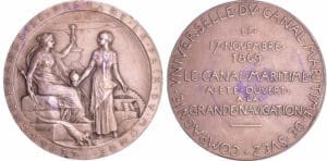 Canal de Suez - Médaille - Compagnie Universelle du Canal Maritime de Suez 1869