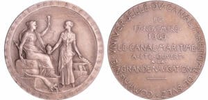 Canal de Suez - Médaille - Compagnie Universelle du Canal Maritime de Suez 1869
