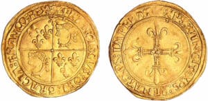 François 1er (1515-1547) - Ecu d'or du Dauphiné - 1er type - Cremieu