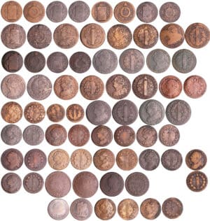 Constitution (1791-1792) - Convention (1792-1795) - Collection de 35 monnaies