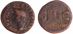 Octave Auguste - Dupondius (20-23, Rome) - Restitution de Tibère