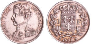 Henri V comte de Chambord (1820-1883) - 1 franc 1831