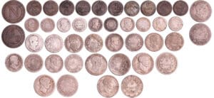 Napoléon 1er (1799-1814) - Lot de 22 monnaies en argent et bronze