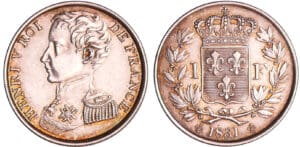 Henri V comte de Chambord (1820-1883) - 1 franc 1831