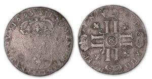 Louis XIV - Sol de 15 deniers 1695 & (Aix)