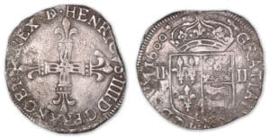 Henri IV - Quart d'écu Béarn 1600 (Morlaàs)