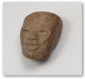 Pré-colombien - Téotihuacan (Mexique) - ¨Petite Tête en terre cuite - IVème-VIIIème siècle ap. J.-C.