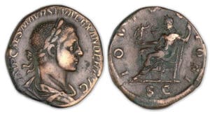 Alexandre Sévère - Sesterce (225, Rome) Jupiter