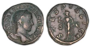 Alexandre Sévère - Sesterce (232, Rome) L'Espérance