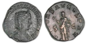 Otacilie - Sesterce (245/47, Rome) La Piété