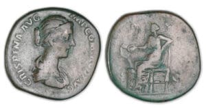 Crispine - Sesterce (180-182, Rome) La Santé