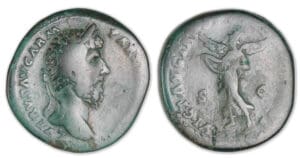 Lucius Vérus - Sesterce (166, Rome) La Victoire