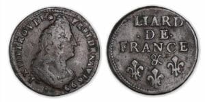 Louis XIV - Liard au buste âgé 1699 & (Aix)