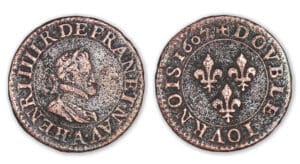 Henri IV - Double tournois 1607 A (Paris)