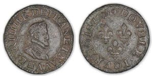 Henri IV - Double tournois 1605 A (Paris)