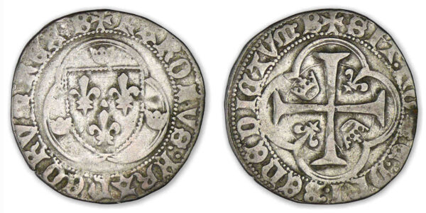 Charles VIII - Blanc à la couronne (Bourges)
