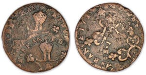 Louis XIV - Six deniers de Dardenne 1711 & (Aix) casquette