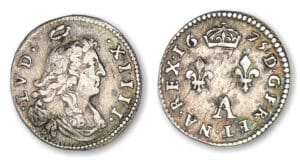 Louis XIV - 2 sols des traitants 1675 A (Paris)