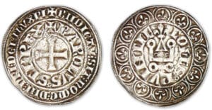 Comtat venaissin - Charles 1er d'Anjou - Gros tournois (Avignon)