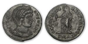 Hélène - Nummus (327-328, Tréves) La Sécurité