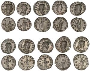 Gallien - Lot de 10 antoniniens