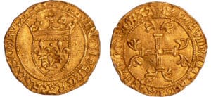 Charles VII (1422-1461) - Demi-écu d'or à la couronne - 2ème émission - Paris