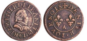 Henri III (1574-1589) - Denier tournois - SD A (Paris)
