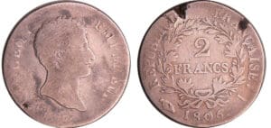 Napoléon 1er (1804-1814) - 2 francs empereur 1806 I (Limoges)