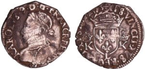 Charles IX (1560-1574) - Demi-teston - 4ème type - 1575 L (Bayonne)