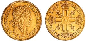 Louis XIII (1610-1643) - ½ louis d’or à la mèche mi-longue - 1641 A (Paris)