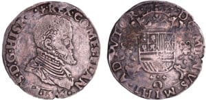 Belgique - Philippe II (1555-1598) - 1/5 filipsdaalder 1566 (Brugge)