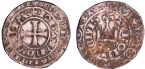 Jean II le Bon (1350-1364) - Blanc au châtel fleurdelisé - 1ère émission (16 janvier 1356)
